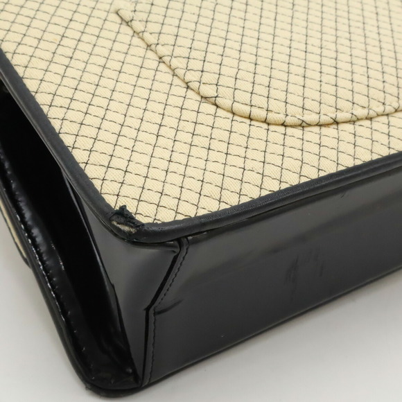 Chanel Micro Quilted Chain Shoulder Bag Cotton Jersey Beige - Picture 3 of 9